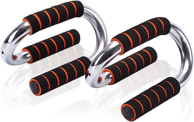 SnelShoppen - Push Up Bar Set van 2 - Sterke Stalen Push Up Steunen - Gemakkelijk te Vervoeren - Voor Thuis Gym - Tot 150kg Draagvermogen - Compact en