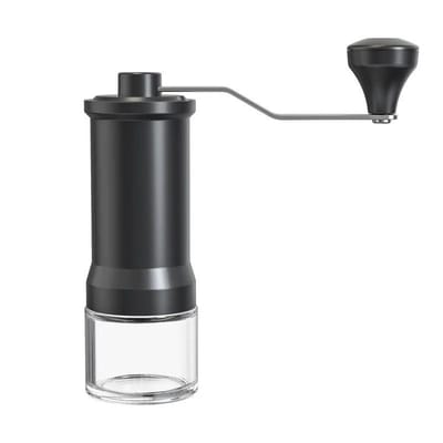 Handmatige Koffiebonenmolen Keramische Maalkern Thuis Draagbaar Klein Handmolentje Koffiemachine met Reinigingsborstel black
