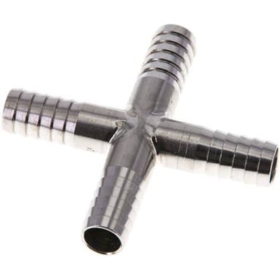 9 mm RVS 1.4301 Kruis-Slangkoppeling