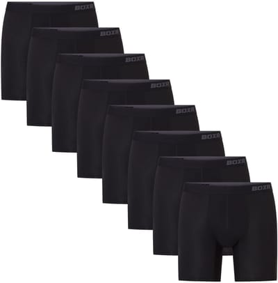 BOXR Pro Boxershort Heren 8 Pack - Bamboe Ondergoed Heren - 3D Comfort Pouch & Anti-Opkruip - Bamboo Boxershort Heren - Heren Ondergoed - Onderbroeken Heren - Maat XXL