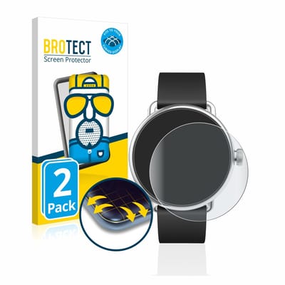 BROTECT - Screenprotector voor Withings ScanWatch (38 mm) - Folie Beschermfolie matte volledig dekking 2 Stuks