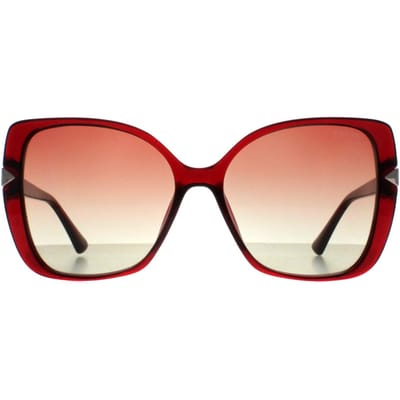 Guess Vlinder Vrouw Glimmend Bordeaux Bruin Kleurverloop GU7820