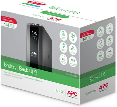 APC BR1300MI - Back-UPS Pro - 1300VA/780W - Line Interactive UPS