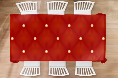 Kerst Tafelkleed - Kerstmis Decoratie - Tafellaken - Patronen - Kerst - Goud - Stippen - 260x130 cm - Kerstmis Versiering - Tafeldecoratie Kerstmis - Kerstdecoratie tafel - Tafelversiering