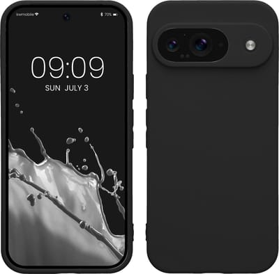kwmobile telefoonhoesje geschikt voor Google Pixel 9 - Hoesje voor smartphone - Precisie camera uitsnede - In mat zwart