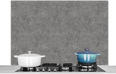 Spatscherm keuken 120x80 cm - Kookplaat achterwand Beton - Textuur - Patronen - Muurbeschermer - Spatwand fornuis - Hoogwaardig aluminium