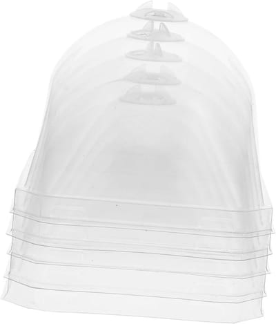 Plantenkoepels - Zaailinghoezen - Bescherming planten - Verstelbare ventilatie - 10 x 10 x 8 cm - Transparant