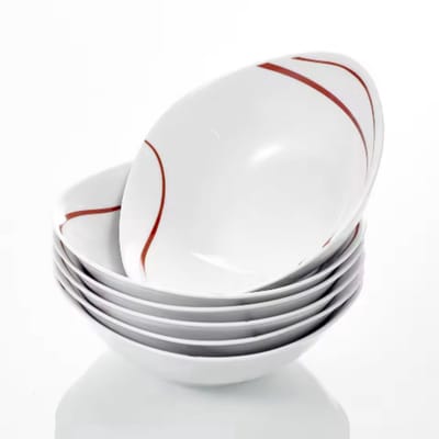 Elite Diepe borden – Serviesset – 6 persoons – 6 delig – Keramisch – Uniek servies