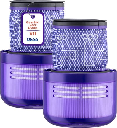 DEGG® - Hepa Filter Geschikt voor Dyson V11 & V15 - Wasbaar - Vervangt Dyson V11 & V15 Filter - Onderdelen - Duurzaam - Premium Kwaliteit - 2 STUK(S) CONTROLEER UW MODEL !