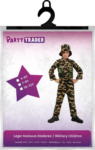 Leger kostuum kind - Carnavalskleding - Militair - Jongens - Carnaval kostuum kinderen - 4 tot 6 jaar