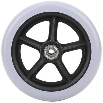 Dailygoods- Wiel 6 Inch - Massief Rubber - Enkel Wiel - Rolstoel - Voor Gehandicapten - Max. Belasting 120 kg - Rolstoelwiel