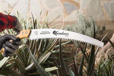 Ergonomische gebogen takkenzaag 330 mm SK-4 staal met hoes