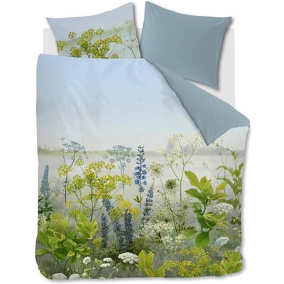 Beddinghouse Wildflowers dekbedovertrek - Tweepersoons - 200x200/220 - Blauw Groen