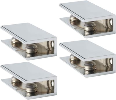 Set van 4 Verstelbare Glashouders, 5.3 cm, Voor Planken en Vitrines, Geschikt voor 8-10 mm Dikke Glazen Platen, Perfect voor Interieurdecoratie en Opslagoplossingen