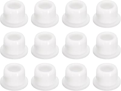 12 Stuks Witte Rubberen Stoppen voor Gaten van 13-14 mm Afdichting