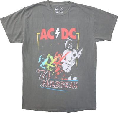 AC/DC - Vintage '74 Jailbreak Heren T-shirt - 2XL - Grijs