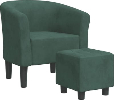 Fauteuil - Relaxzetel - Relaxstoel - Relaxfauteuil - Stoel - Voor één Persoon - Donkergroen