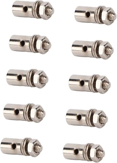 Verstelbare Servo Push Rod Connector Set van 10 Stuks, 1.3mm Servo Arm Linkage en Koppeling Stopper voor Modelbouw en Robotica