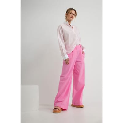 Josephine & Co Dave Pants Bubblegum Maat: 34 | Wijde Broeken Outlet | Dames | Roze