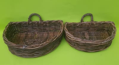 Mica Decorations Copa riet mand d. Bruin set van 2 rotan