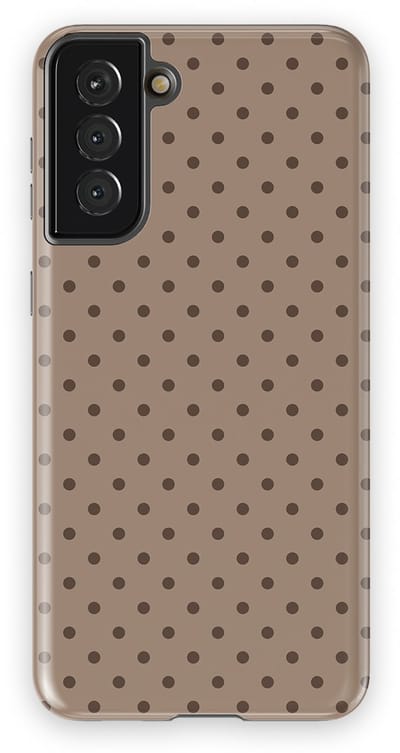 Polka Dots Hoesje Samsung Galaxy S21 Plus | Geschikt Voor Mag | Stippen Design Backcover Samsung Galaxy S21 Plus Sandstone Dots