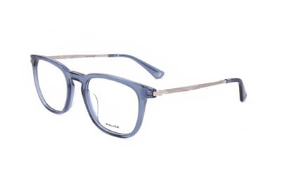 Police VPLL66 Shiny transparent blue 50/21/145 MAN Brilmonturen