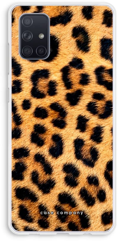 Case Company® - Hoesje geschikt voor Samsung Galaxy A71 hoesje - Luipaard - Soft Cover Telefoonhoesje - Bescherming aan alle Kanten en Schermrand