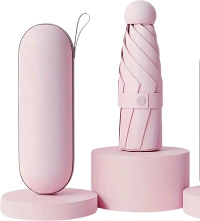 Bovista Moderne Stormparaplu - Opvouwbaar - Windproof Paraplu - Stormproef - Automatisch Uitklapbaar - Umbrella - Mini - Roze