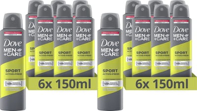 Dove Deo Spray - Men Sport - Voordeelverpakking 12 x 150 ml