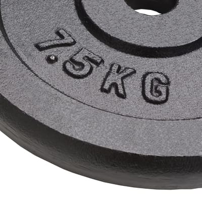 vidaXL - Halterschijven - 4 - st - 4x7,5 - kg - gietijzer