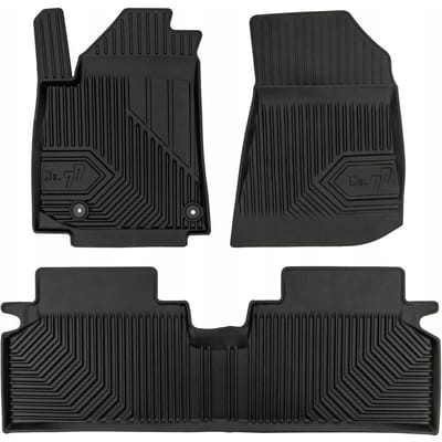 Frogum No.77 Automat / Vloermat - 3D Pasvorm - Geschikt voor KIA Niro II EV vanaf 2022 - TPE Rubber - Zwart