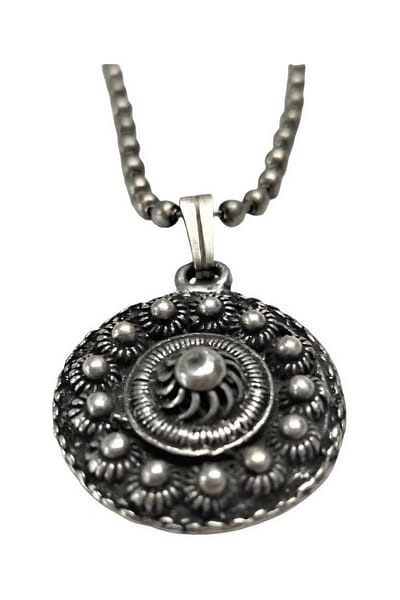 Zeeuws Meisje - Ketting met Zeeuws knoopje zwaar verzilverd