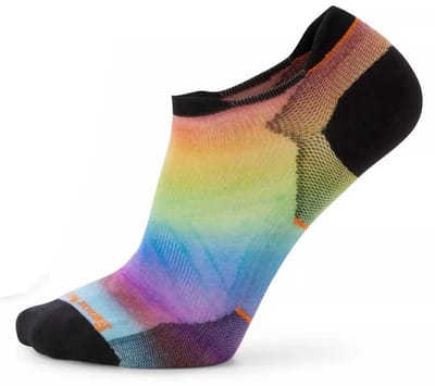 Hardloopsok Smartwool Unisex Run Zero Cushion Pride Rainbow Print Low Ankle Socks Multi Color-S