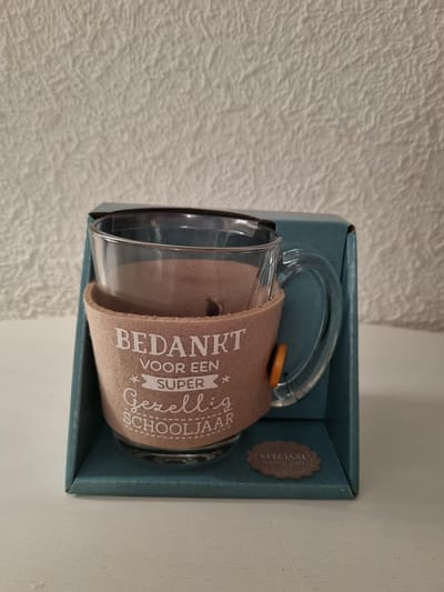 Tijd voor thee - Theeglas - Schooljaar