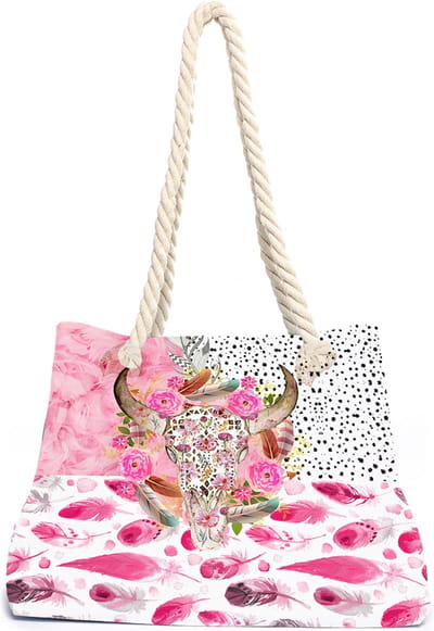 Aqua-licious - Strandtas met rits - Beachbag - Shopper - Waterafstotende voering - Design: Victorine