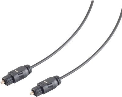 Digitale optische Toslink audio kabel - 2,2mm / zwart - 15 meter