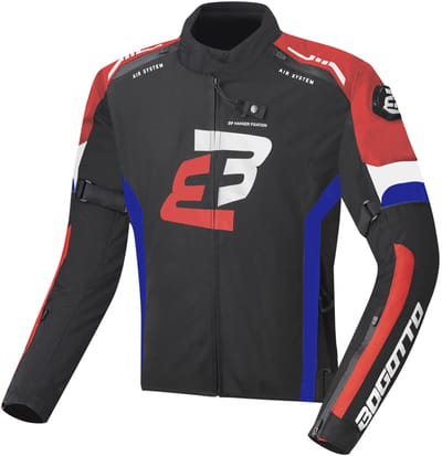Bogotto GPX Waterdichte Zwart Rood Blauw Textiele Motorjas - Jas
