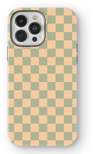 Design Hoesje geschikt voor iPhone 13 Pro Max | Geschikt Voor Mag | Tiny Squares Checkered Print | Backcover geschikt voor iPhone 13 Pro Max Calm Tiles