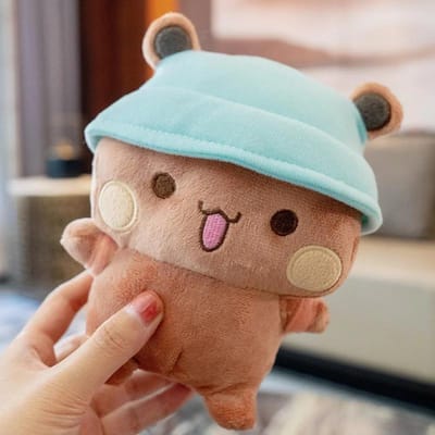 Schattige Cartoon Yier Bubu Dudu Pluche Pop Panda Beer Met Roze Rugzak Zacht Knuffeldier Speelgoed Huisdecoratie Verjaardagscadeau Meisje 20cm