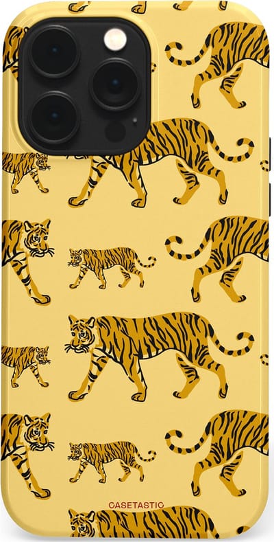 Casetastic Hoesje Geschikt voor Apple iPhone 14 Pro Max Magsafe - Stijlvolle Beschermende Duo-layer Case - Streep van de natuur