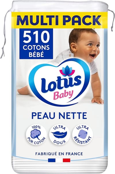 Babywattenschijfjes voor een schone huid - 510 Katoenen Schijfjes