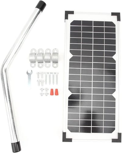 Zonnepaneel Kit - Batterij Lader - Stroomvoorziening Camper - Weerbestendig Ontwerp - 51 x 25 cm - Zwart
