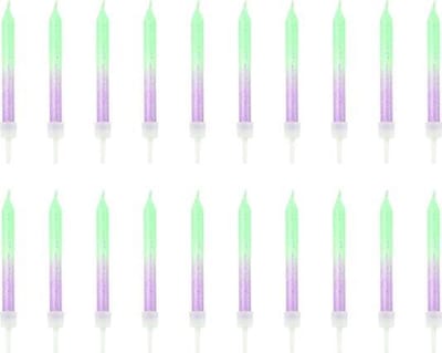 PartyDeco - Verjaardagskaarsjes (20 stuks)