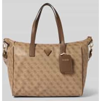 GUESS schoudertas reistas Latona Travel Carryon Tote Latte Logo bruine