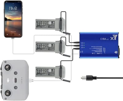 Intelligente batterijoplader en afstandsbediening voor Mavic Air 3 - Opladen, Accessoires, Drone Besturing