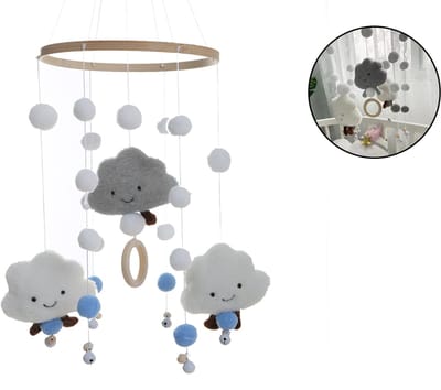 JeiibrZui Babymobiel - Hangende Babymobiel - 3D Ontwerp Met Visuele Stimulatie - 1 Stuk - Voor Babykamer