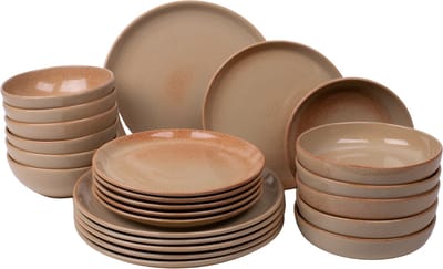 Kade 171 Maia serviesset 24-delig 6 personen - beige Portugees stoneware (zandkleurig)
