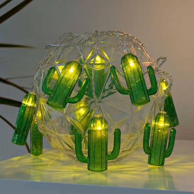 Konstsmide Season LED lichtketting Kakteen, op batterijen