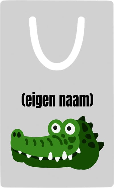 Hacebo® - krokodil hoofd met eigen naam metalen boekenlegger - Krokodil - krokodillen liefhebbers - iemand die houdt van krokodillen - verjaardag - cadeau - kado Bladwijzer boekenleggers - 7.6 cm x 5cm