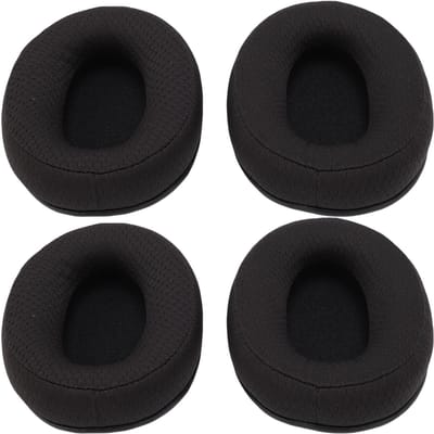 2 Paar Hoofdtelefoon Oorkussens Ademend Verbeterd Comfort Headset Vervanging Oorkussens Vervanging black